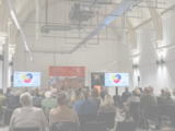 presentation set up in large room