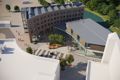 An artists impression of The Piano Building. The perspective is from an aerial view.