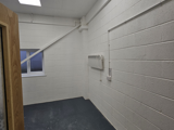 Inside an empty industrial unit