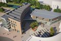 An artists impression of The Piano Building. The perspective is from an aerial view.